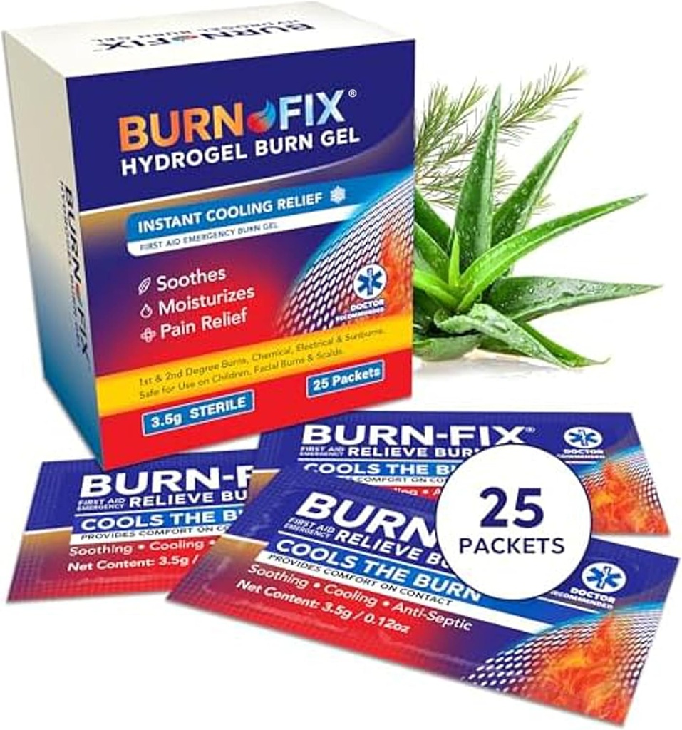 BurnFix® Hydrogel Burn Gel Packets 