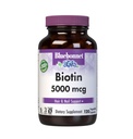 Bluebonnet Nutrition Biotin 5000 mcg, Hair & Nail Support*, Non-GMO, Vegan, Kosher Certified, Gluten-Free, Soy-Free, Dairy-Free, 120 Capsule vegetale, 120 Servings