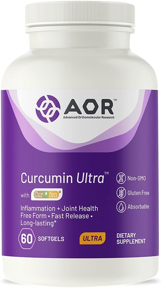 AOR, Curcumin Ultra, supliment premium, suport comun rapid, 60 Softgels (60 Servings)