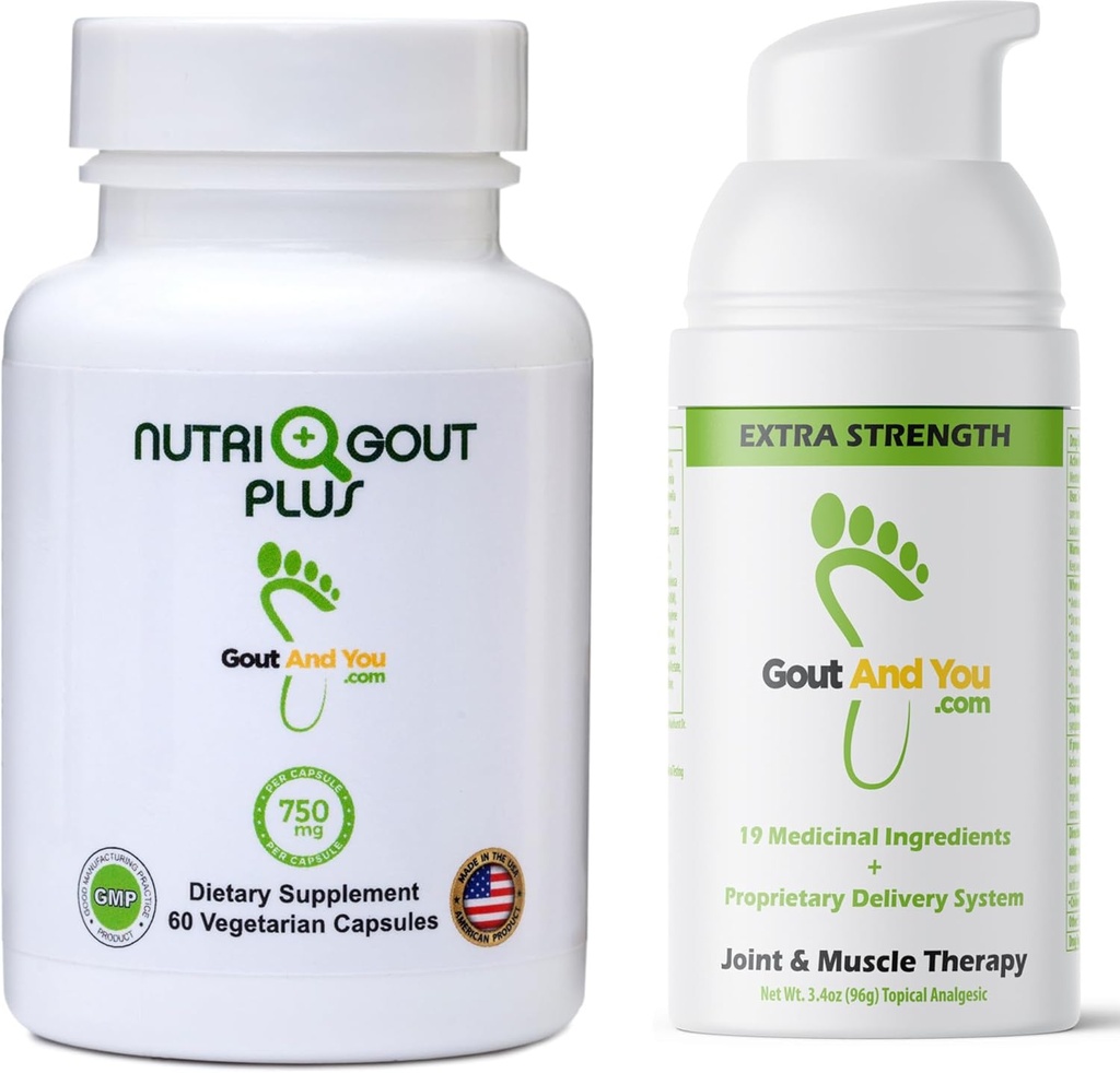 NutriGout Plus Suplimentul de acid uric și extra puterea comun Discomfort relief Crema Topical