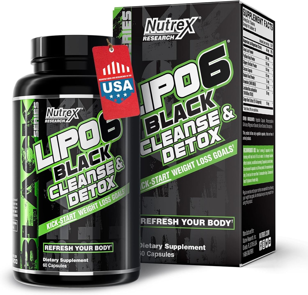 Nutrex de cercetare Lipo-6 Curățenie și detoxifiere pentru pierderea in greutate si sanatate digestiva 