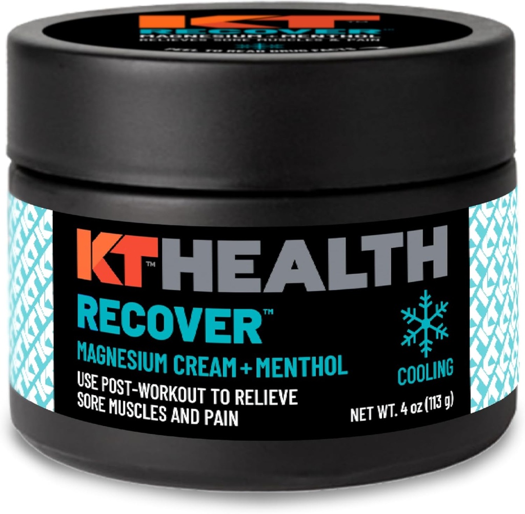 KT Sănătate, magneziu Cream, Recuperare - Cools and Relieves musculare şi dureri articulare - Utilizaţi post-workout pentru a reduce durere