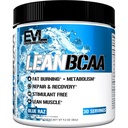 Evlution Stimulant Free Lean BCAA Powder Nutritie BCAAs Aminoacidi Pulbere cu CLA Carnitina si 2:1:1 Lan ramificat Aminoacidi suporta recuperare musculare Fat Burn si metabolice - Blue Raz