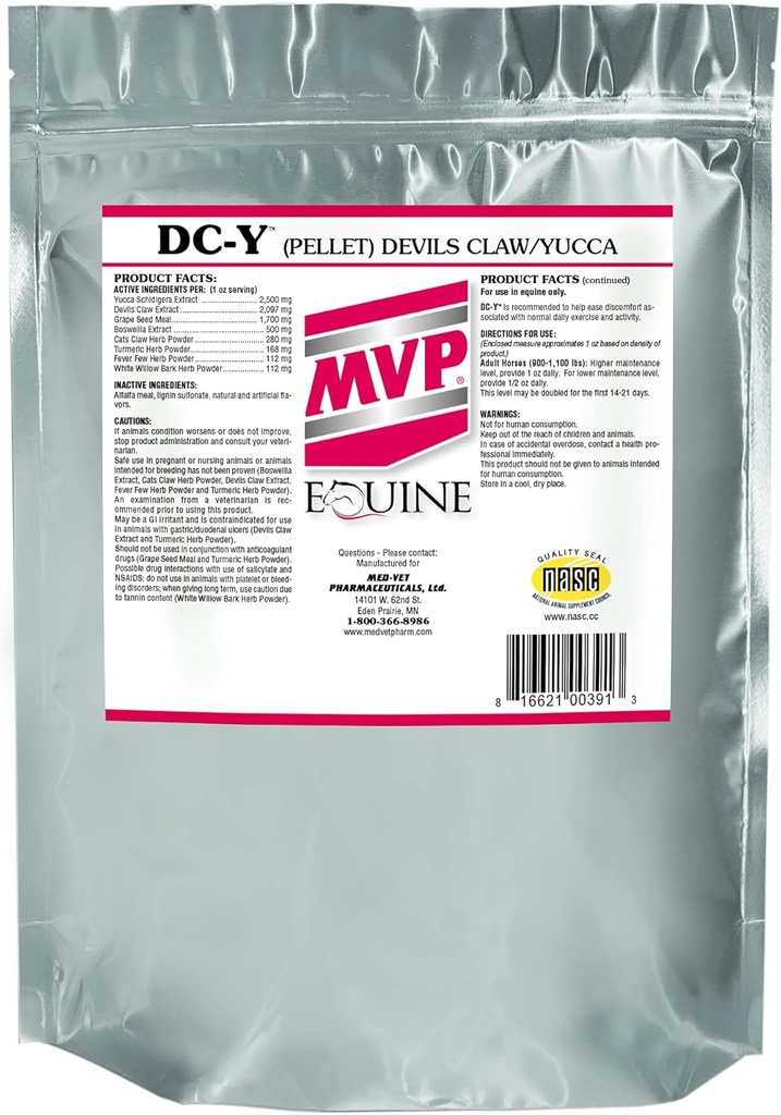 DC-Y (2 lb) Ajuta la minimizarea durerilor și tandrețe asociate cu fiecare zi de activități la cai...