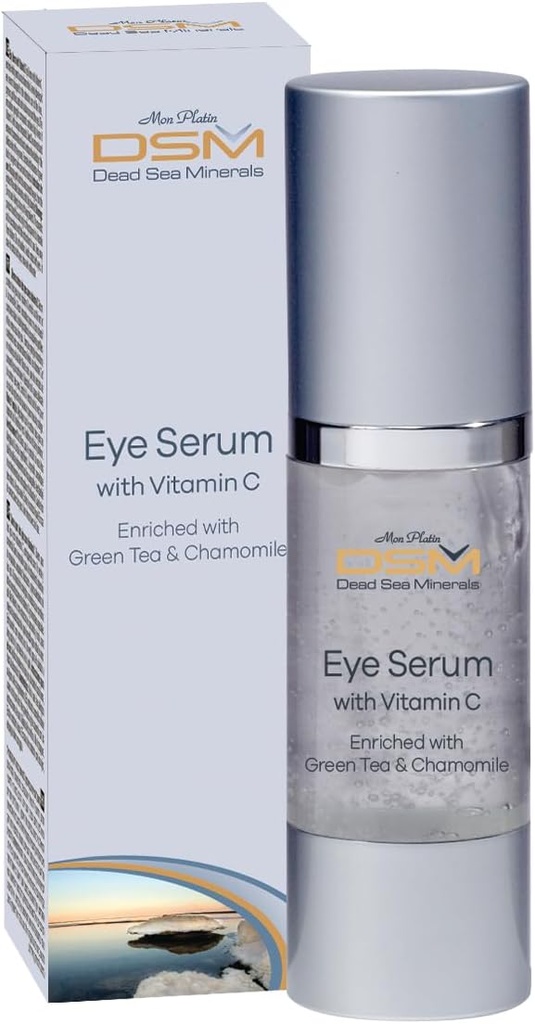Mon Platin, DSM, Dead Marea Minerale, Mineral Serum Eye Vitamina C, 1.02fl.oz/30ml