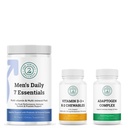 Men's Daily 7 Essentials, Adaptogen Complex & Vitamina D3 + K2 Chewables Bundle