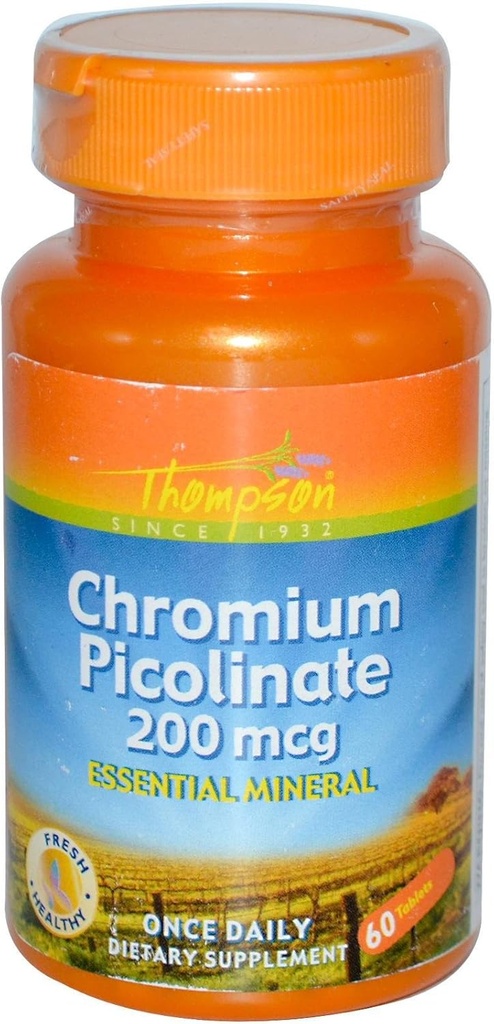 Picolinat de Thompson Crom, comprimat (Btl- Plastic) 200mcg 60ct