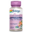 SOLARAY Vital Extras Ashwagandha 470mg - Powerful Adaptogen - Ashwagandha Suplimente w/ 7mg Witanolides, Wellness Support, Vegan, Non- GMO, Lab Verified, 60- Day Guarantee, 60 Servings, 60 VegCaps