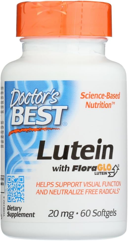 Cel mai bun lutein pentru sănătatea ochilor - 20 MG (60 Softgels)