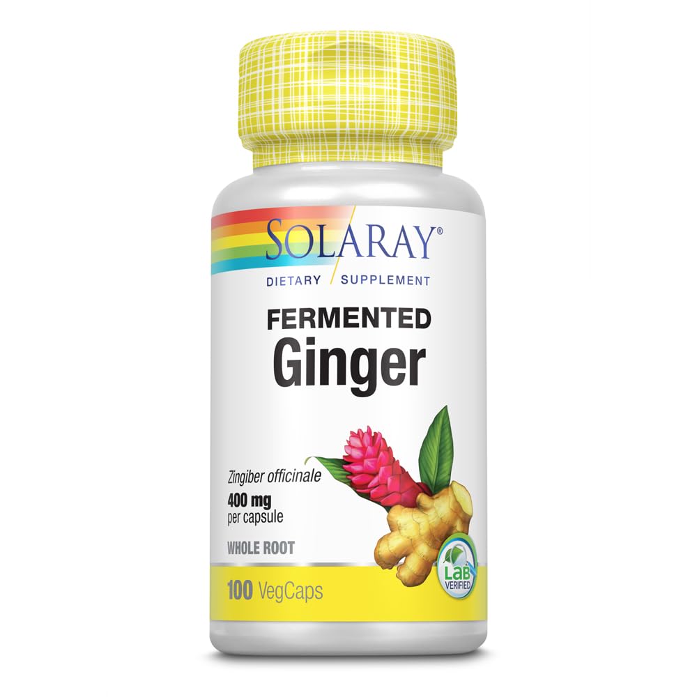 SOLARAY Fermentat ghimbir rădăcină 400mg 
