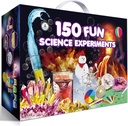 UNGLINGA 150 Experimente Stiinta Kituri pentru copii Baieti Fete, S.T.E.M Kit jucarii Cadouri Idei de ziua de nastere Craciun, Chimie Break Geodes, Vulcano, Fizica Activitati educationale Proiect