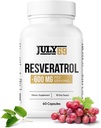 Resveratrol capsule 600 mg per Serving, Potent Antioxidant Supliment capsule, 60 capsule în 1 flacon, Made in USA