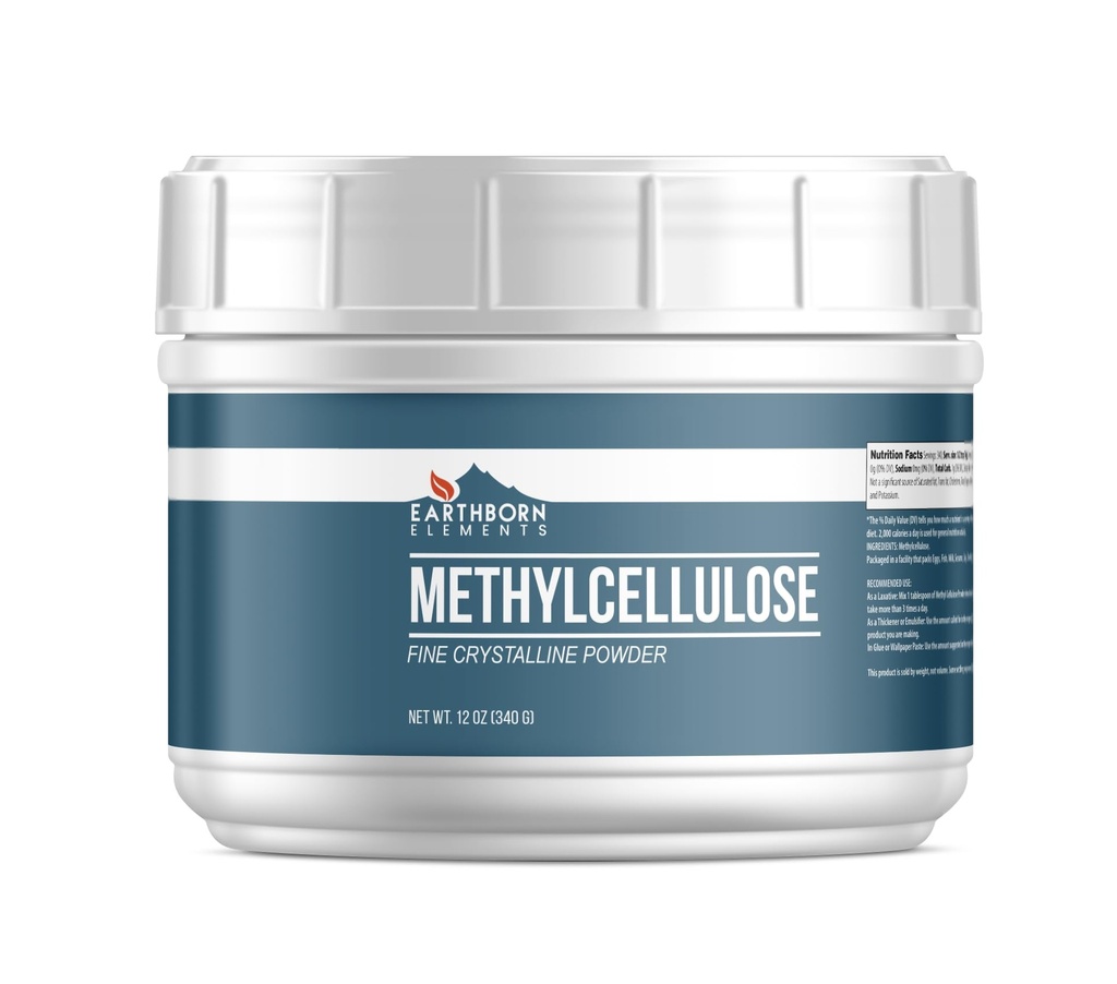 Elemente pământene Metilceluloză (12 oz), fără emulsifianți sau aditivi, grad alimentar