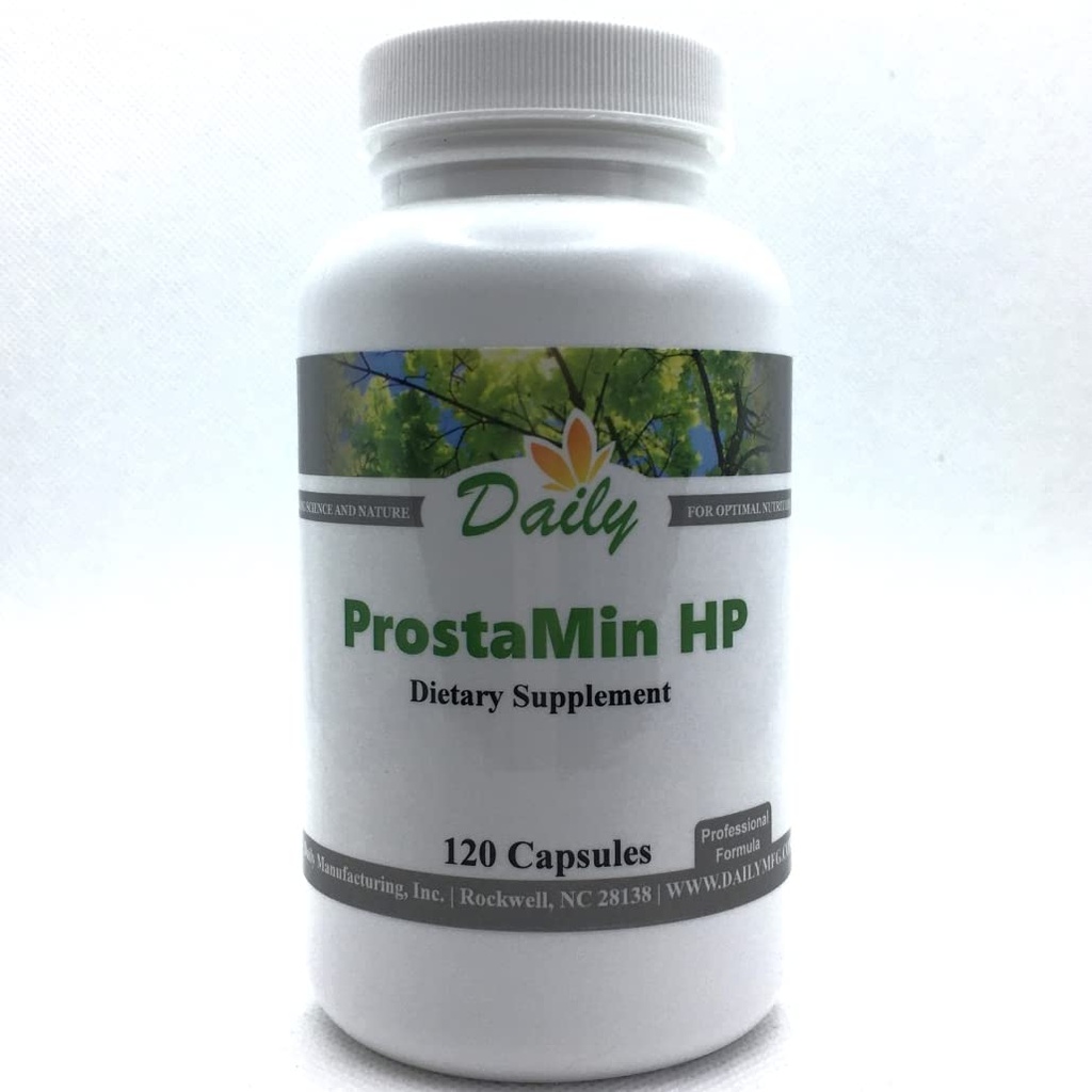 ProstaMin HPTM (Beta Sitosterol, Pygeum, Reishi Mushroom, Extract de usturoi, Curcumin (din Tumeric) și Zinc)