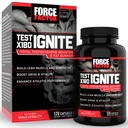 Force Factor Test X180 Ignite Total Testosteron Booster pentru bărbați cu semințe de schinduf și extract de ceai verde pentru a construi musculare Lean, Boost Energy, și îmbunătățirea performanței, 120 Conte