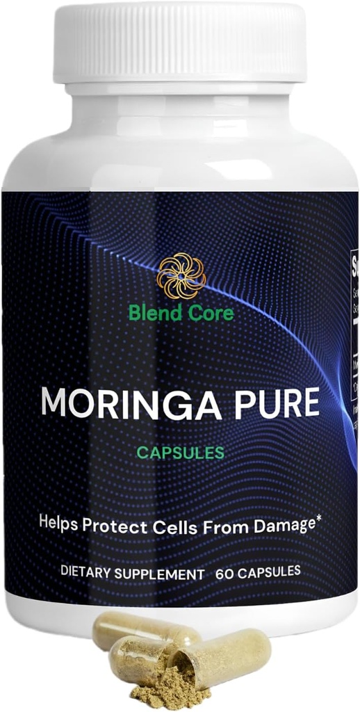 Moringa Antioxidant Capsule - Natural Moringa Oleifera - 800 MG Energy, Metabolism, & Imunum Support.