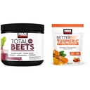 Factor de forță Total Sfecle Oxid de azot pulbere pentru circulatie si sprijin comun Chews cu Curcumin turmeric pentru puterea suplimentara