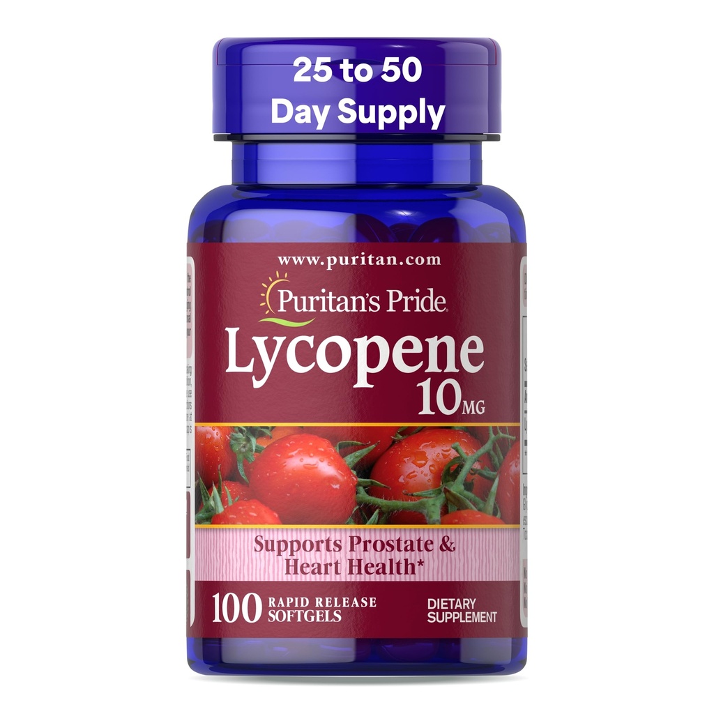 Puritan lui Licopen Premium Mândrie 10mg, Supliment alimentar pentru prostate, antioxidant, Heart Health, și asistență generală de sănătate, 100 rapid de eliberare Softgels