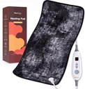 Bearhug XXL Electric Heated Pad 17'x33' Double-Sided Fur Heating Pad, 6 Nivele de căldură, 2-Hour Auto-Off, Umezeală și Terapia de căldură uscată pentru Relief Back Pain, Masina de spălat, ETL Certified - Cadou cutie
