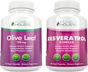 Doar Holistic Olive Leaf Extract 750mg + Resveratrol Complex 1450mg - 300 Vegan capsule - Made in the USA