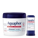 Aquaphor Advanced Therapy Healing Ointment Skin Protector (14 Oz) + Vindecare Balm Stick cu ulei de avocado și unt de Shea (0,65 Oz)