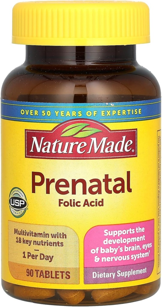 File prenatale multifatale naturale, 90 ct (Pachetul poate varia)