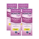 Monistat Chafing Relief Powder Gel, Long-Lasting Anti-Chafing Protection pentru Bikini Area, Thighs and Bra Lines, 1.5 Oz, Pachet de 4