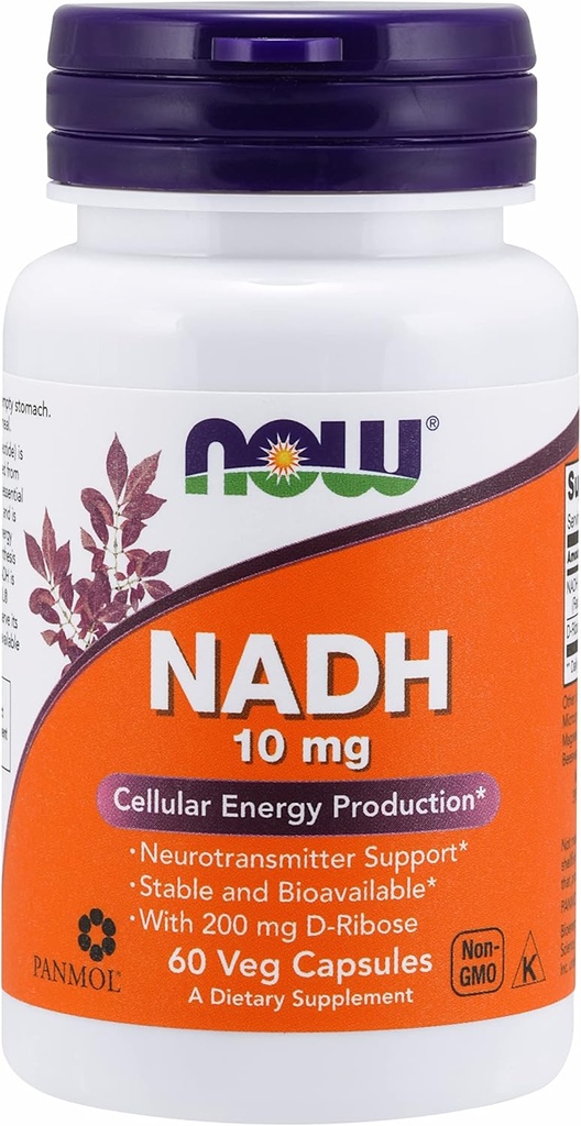 Acum alimente NADH cu Ribose, 10 mg, 60 Vcaps