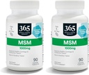 365 de Whole Foods Market, MSM 1000Mg, 90 comprimate (Pachet de 2)