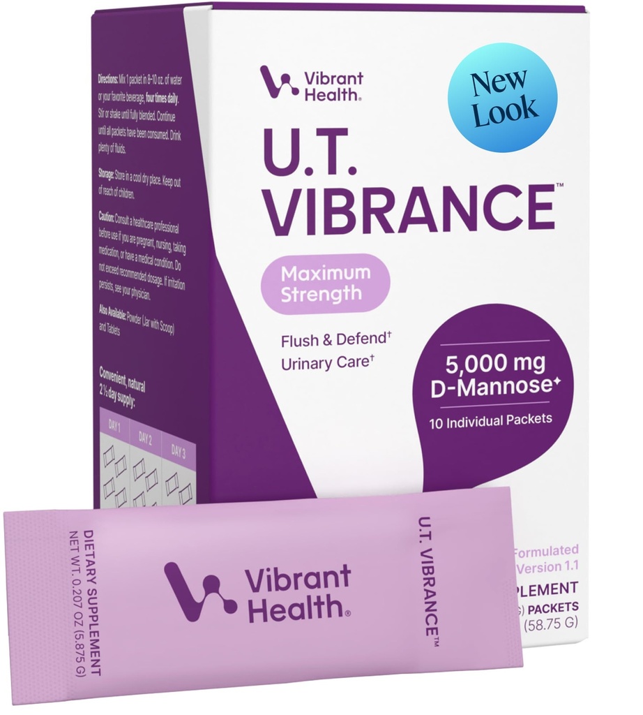 Vibrant Health, U.T. Vibrance Stick Packs, Crisis Intervention for urinar Tract Health, 10 Servings