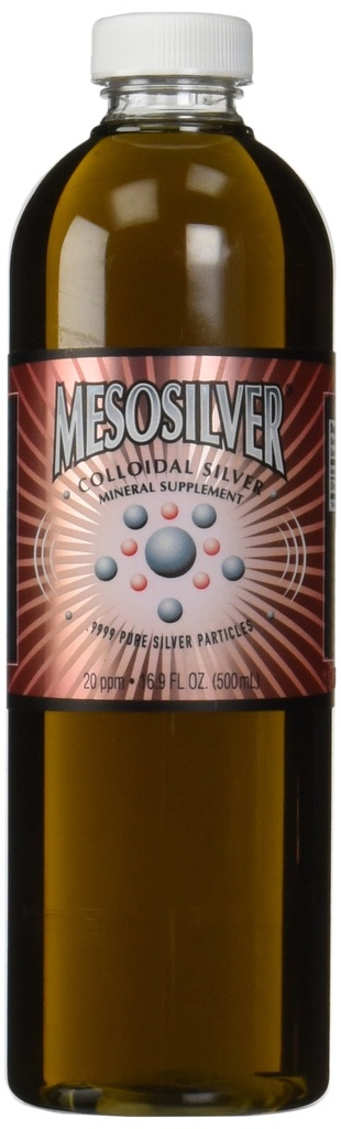 MesoSilver ® 20 ppm Silver coloidal, 500 ml/16.9 Oz