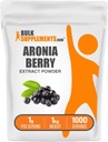 BulkSupplements.com Aronia Extract pulbere - Aronia Berry extract, Chokeberry Supliment - Gluten gratuit, 1g per Serving, 1kg (2,2 lbs) (Pachet de 1)