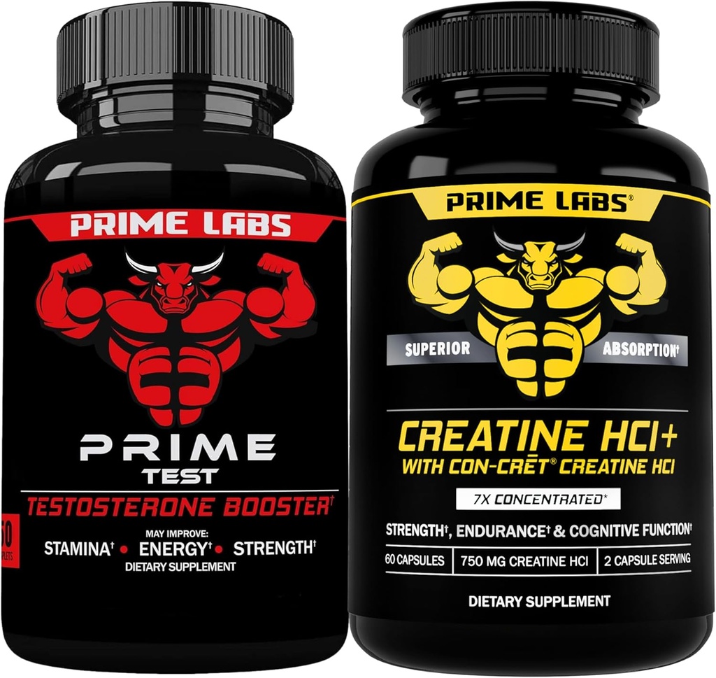 Testul Prime Labs Prime + capsule cu HCl Creatin