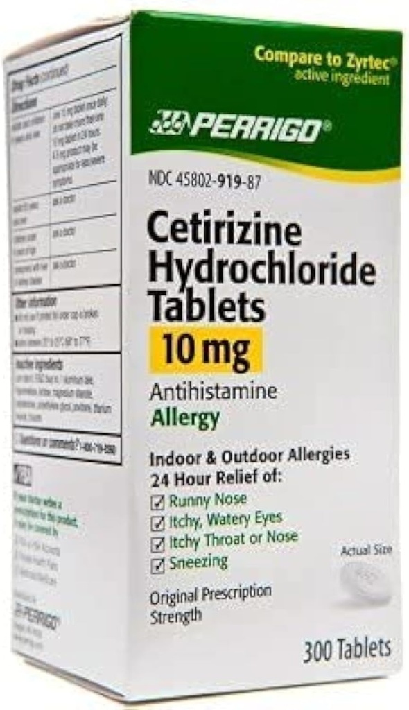 Perrigo Cetirizin clorhidrat comprimate 10mg, 300-conte