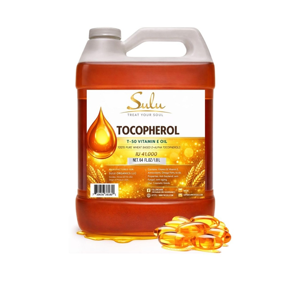 SULU ORGANICS 4 lbs-100% pure și naturale soia liber T-50 tocoferoli Vitamina E ulei