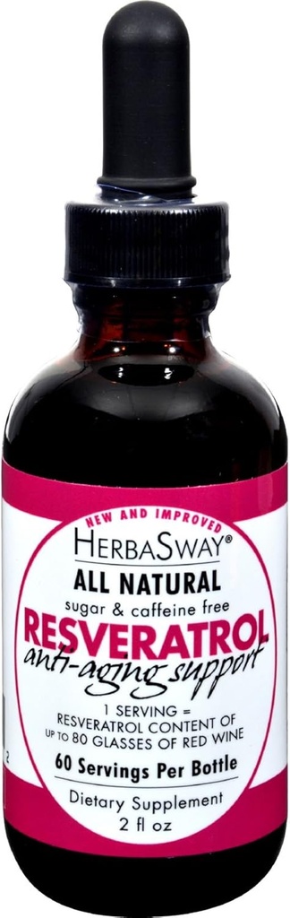 Laboratoare Red Wine Alternative cu Resveratrol, 2 Ounce lichid