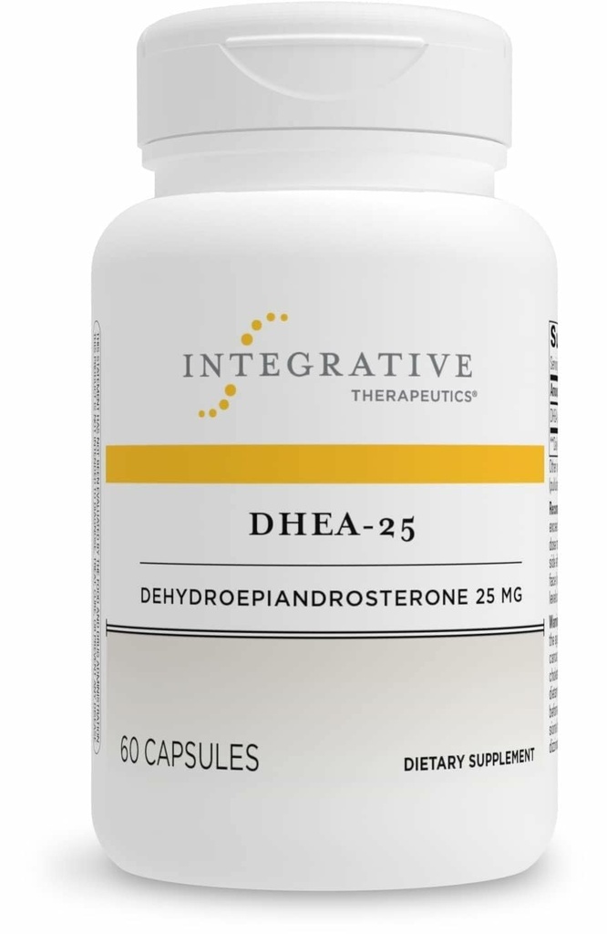 Terapologii integrate DHEA-25 - Supliment de sprijin pentru bărbaţi şi femei - Suport - Vegan, Gluten-Free & Dairy-Free - 60 capsule (60 Servings)