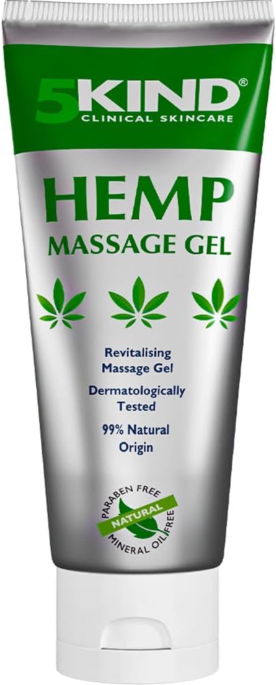 5kind Hemp Active Gel 3.4 fl oz- Hemp Cream Putere maximă - Natural Soothing Relief Joint Gel - Muscle Rub pentru spate jos, articulații, gât, genunchi și umeri - Putere maximă Crema Hemp