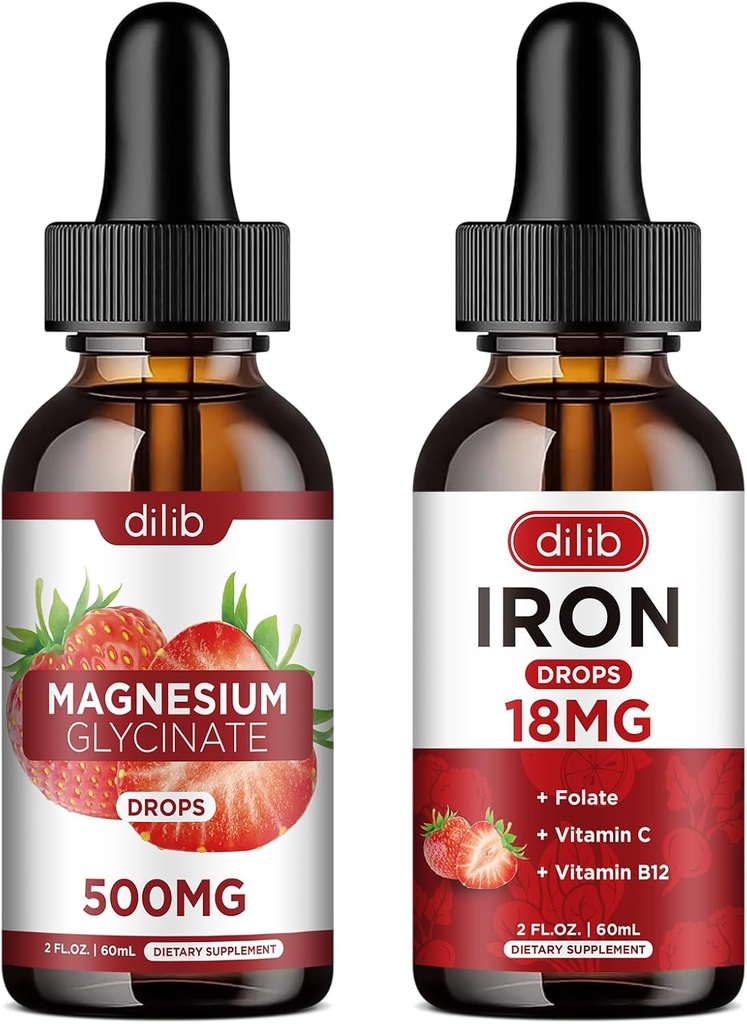 Supliment lichid de fier pentru femei Magneziu Glicinat picături lichide