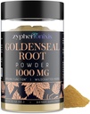 Pulbere de rădăcină Goldenseal Organic 1000 mg - Goldenseal Powder Supplement for Immune & Gut, Pure & Natural Herbal Goldenseal Supplement, Gluten Free - 60 Servings(1 Sticla)