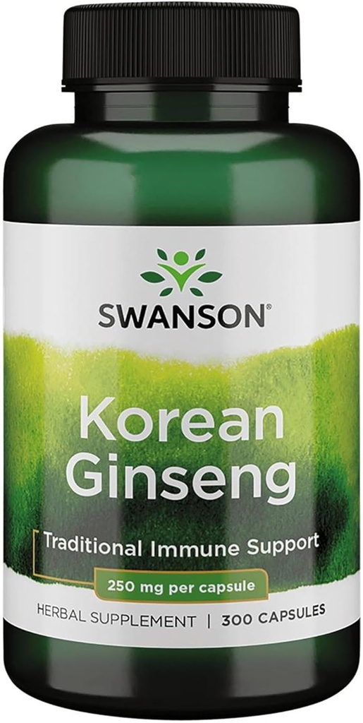 Swanson Korean Ginseng 250 Milligrams 300 Capsule