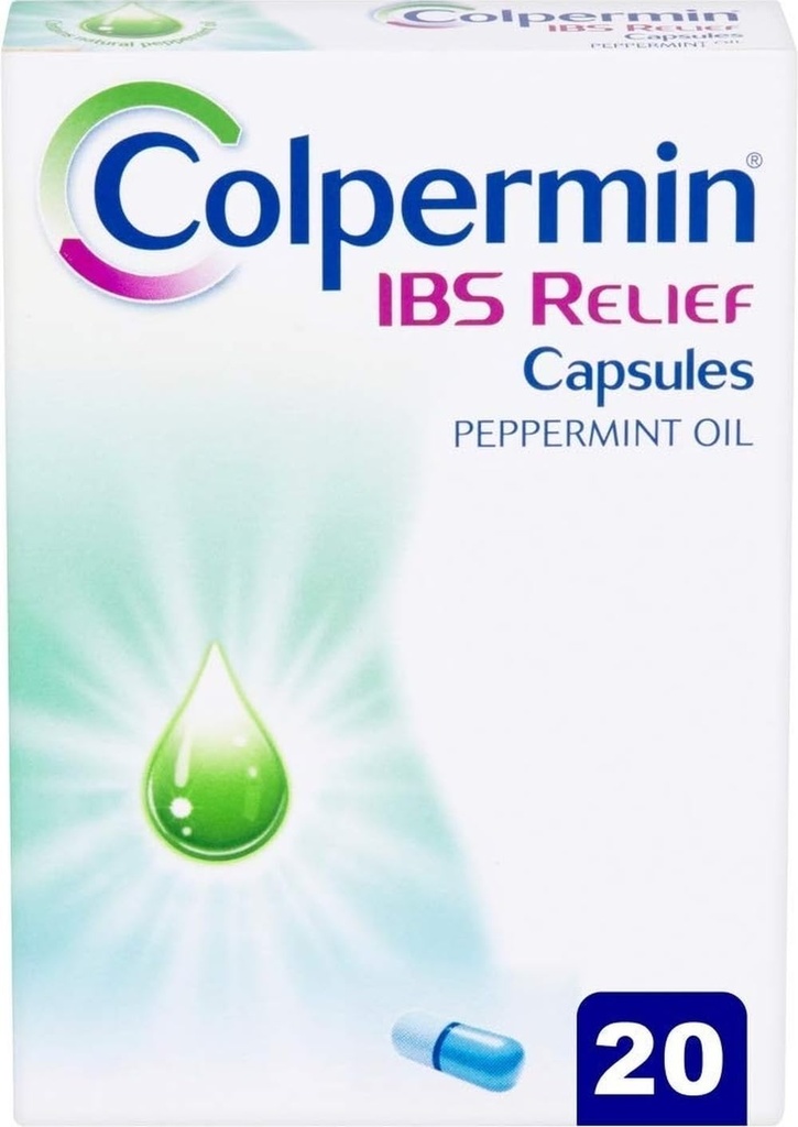 Capsule cu ulei de mentă Colpermin 20 capsule pentru sindromul intestinal iritabil