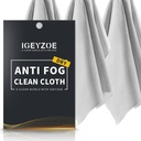 3 Pack haine uscate anti-ceaţă - îmbrăcăminte anti-fogging pentru ochelari de acoperire cu masca Microfibra Curățarea hainelor Lens pentru ochelari, ecran, Goggles, Reutilizabil și portabil