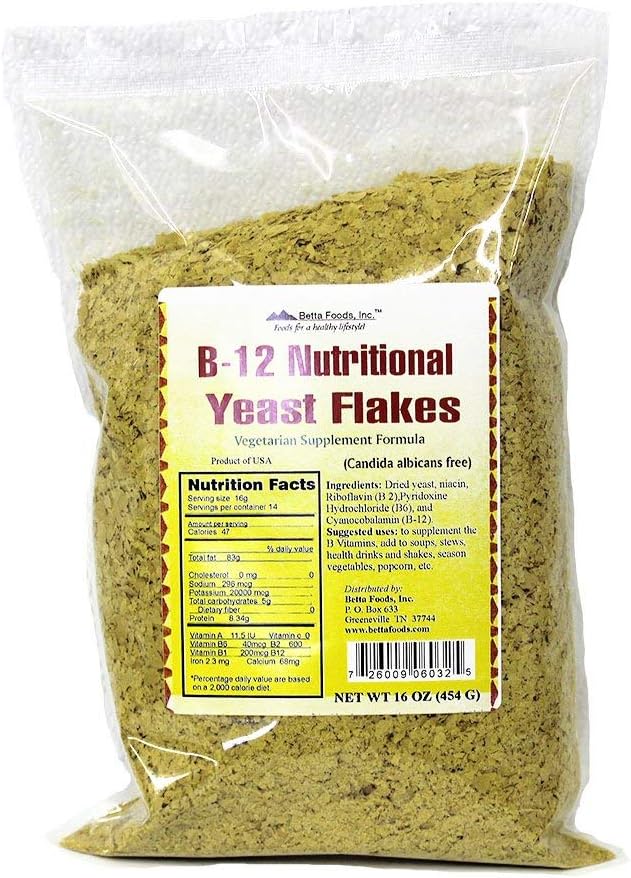 B-12 Nutriționale Drojdii Flakes (Supliment vegetarian)