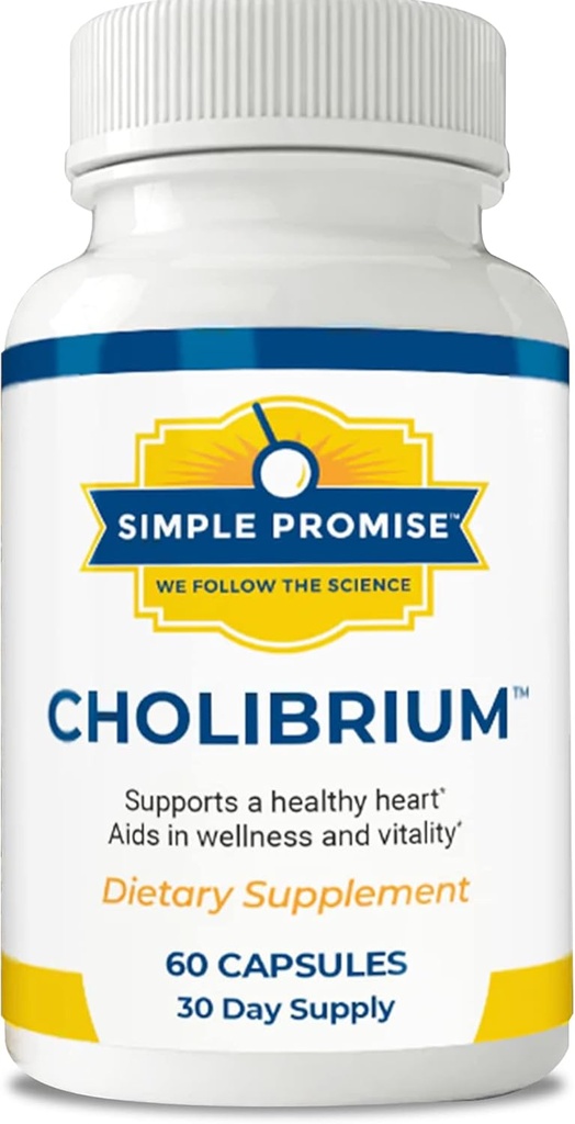 Promisiune simplă - Cholibrium - supliment de ciuperci cu coamă Lions - suport pentru inimă și colesterol, 60 capsule
