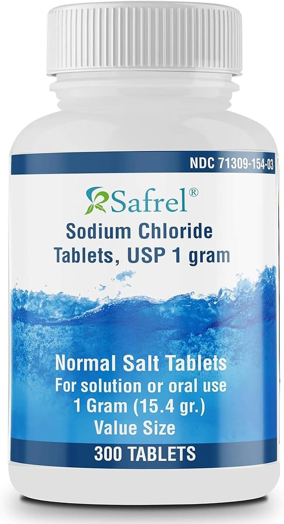 Safrel tablete de clorură de sodiu 1 gm, USP 