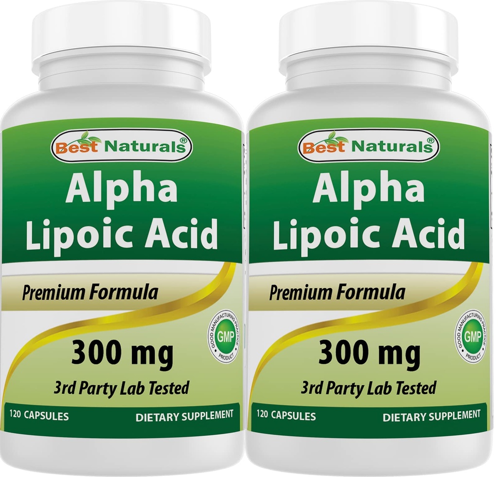 Cele mai bune Naturale Acid alfa 300 mg 120 capsule (120 număr de capsule de 2)