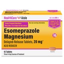 HealthCareAisle Esomeprazol Magneziu Tablete cu eliberare întârziată, 20mg - 42 Numărare - Reductor de acid, Provoacă ajutor la arsuri la stomac
