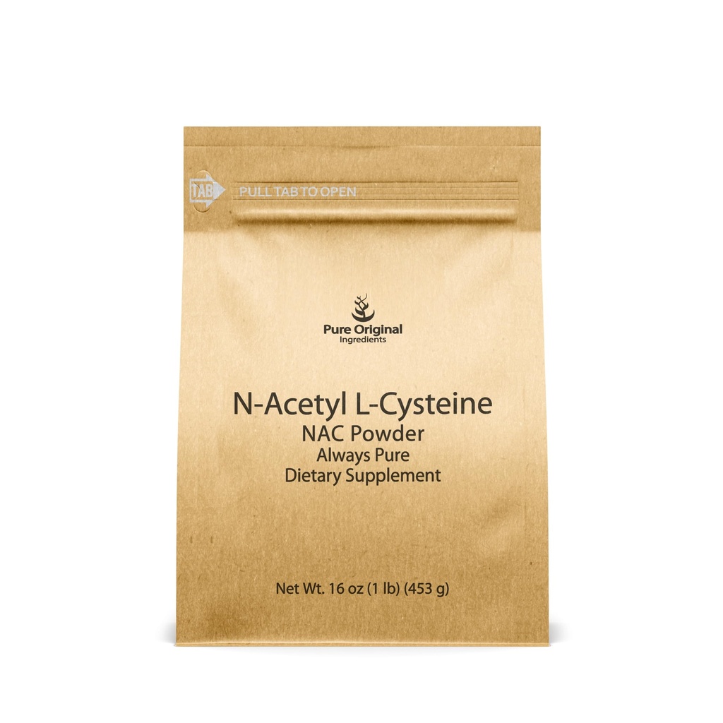 INGREDIENTE ORIGINARE NAC N-Acetil L-Cysteine Powder (1 lb) Lab verificat, întotdeauna pur, fără Fillers