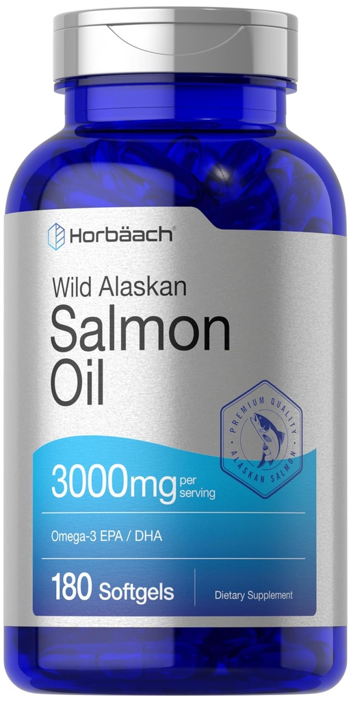 Horbäach Wild Alaskan Somon ulei de pește 